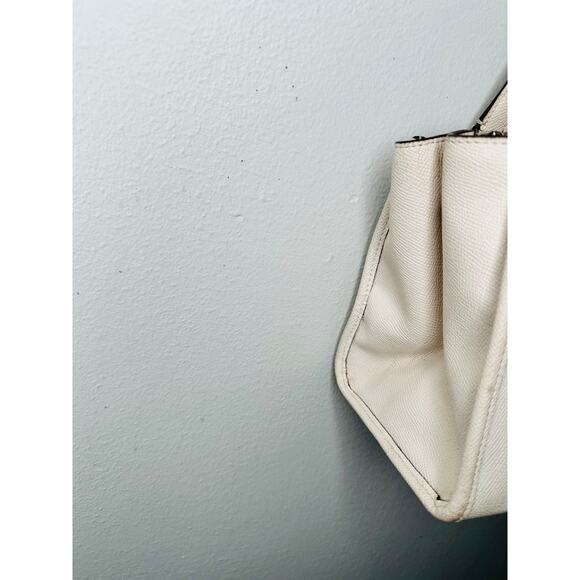 COACH White Mini Square Crossbody Top Handle Hand Bag Purse - Picture 4 of 14